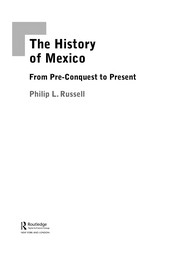 Cover of The History of Mexico by Russell H. Bartley