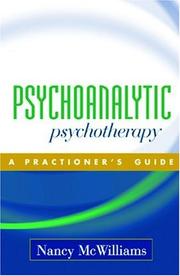 Cover of Psychoanalytic Psychotherapy by Nancy McWilliams